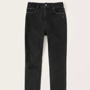 Abercrombie Black Ripped Skinny Jeans